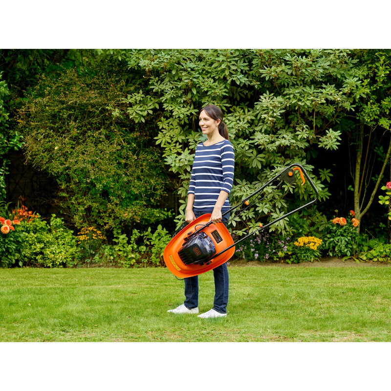 Laden Sie das Bild in Galerie -Viewer, Black+decker 1200w zweefmaaier hovermaaier 30cm maaibreedte - bemwh551-qs