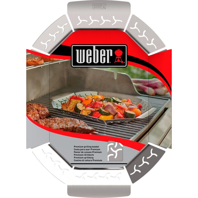 Load image into Gallery viewer, Weber premium grillkorf groentekorf (roestvrij staal)