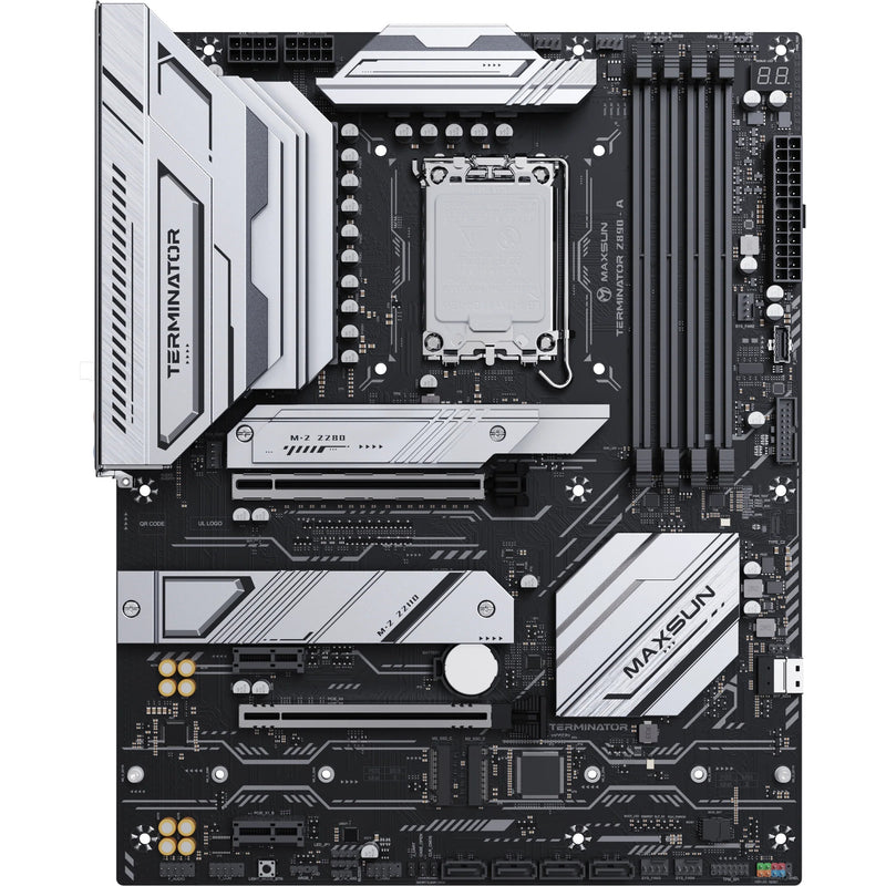 Laden Sie das Bild in Galerie -Viewer, Maxsun ms-terminator z890-a socket 1851 moederbord (zwart, raid, 2.5 gb-lan, sound, atx)