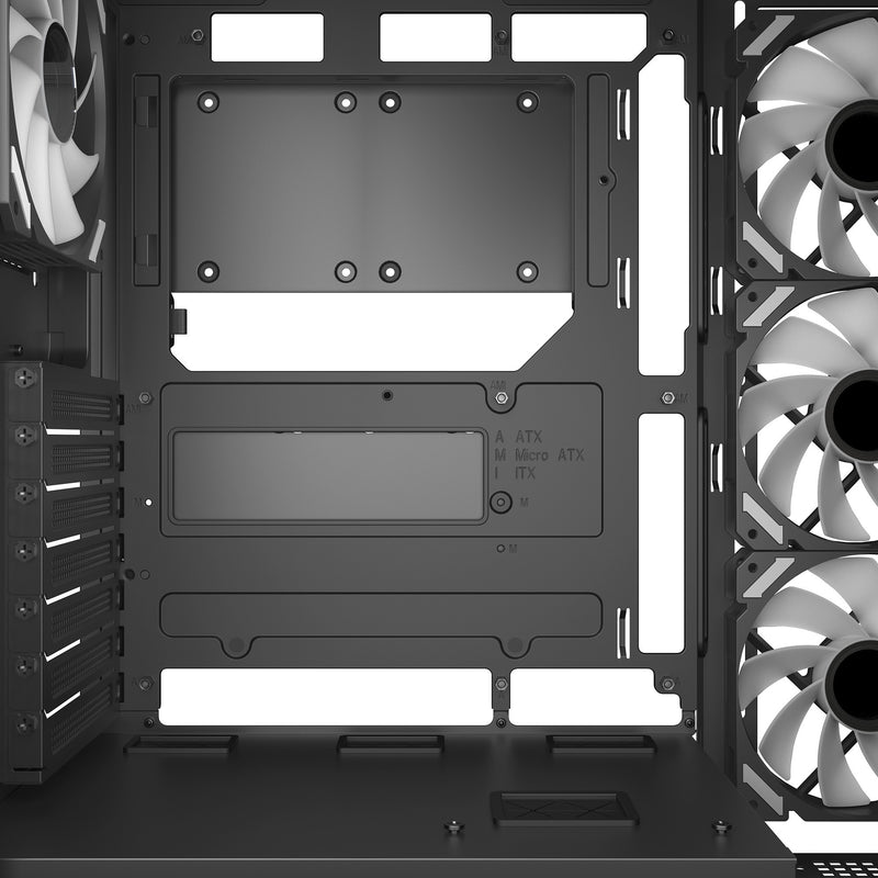 Load image into Gallery viewer, Sharkoon elite shark ca500 midi tower behuizing (zwart | 2x usb-a | 1x usb-c | rgb | tempered glass)