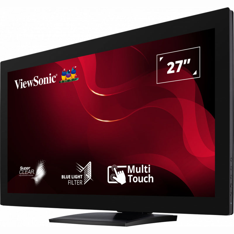 Afbeelding laden in galerijviewer, Viewsonic 10-point touch screen monitor td2760 27 (zwart, 1x hdmi, 1x displayport, vga, usb-a, usb-b)