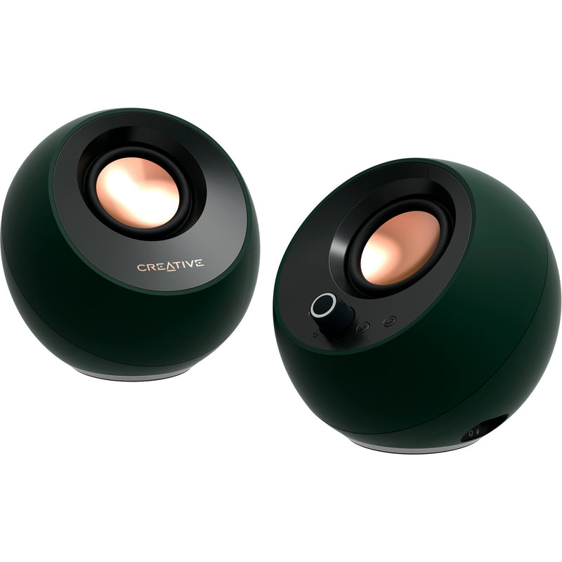 Afbeelding laden in galerijviewer, Creative pebble pro pc-luidspreker (zwart, aux, usb-a, usb-c, bluetooth 5.3, rgb)