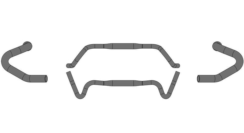 Load image into Gallery viewer, Ergotec Stuur Gravel Urban Adventure ø31,8x440 580 zwart