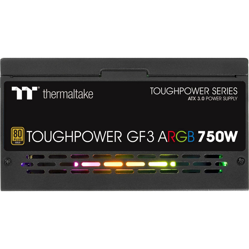 Load image into Gallery viewer, Thermaltake toughpower gf3 argb gen 5 eu modulaire 750 watt voeding (zwart, 4x pcie)