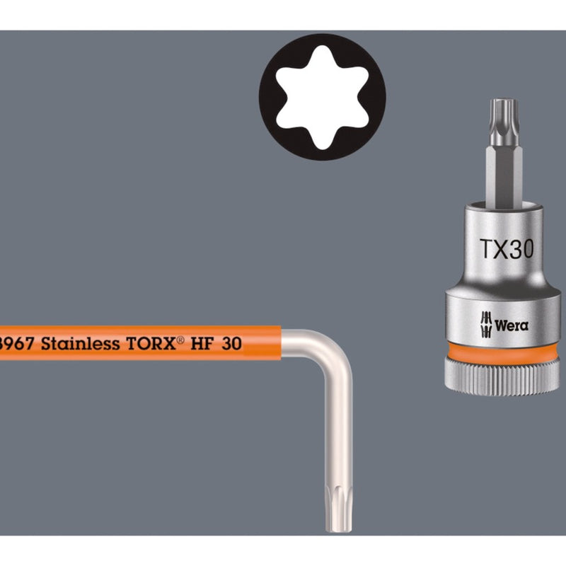Afbeelding laden in galerijviewer, Wera inbussleutelset torx 3967 9 tx sxl multicolour hf stainless 1 (9-delig, torx t8 tot t40)
