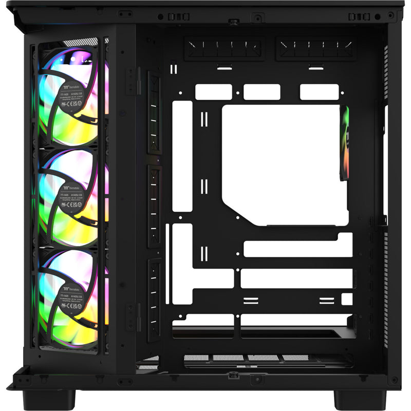 Load image into Gallery viewer, Thermaltake view 380 xl ws argb midi tower behuizing (zwart houtkleur | 2x usb-a | 1x usb-c | rgb | tempered glass)