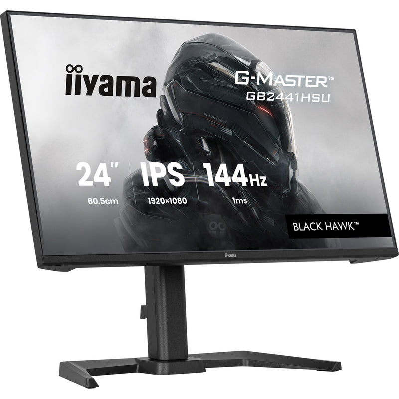 Load image into Gallery viewer, Iiyama g-master black hawk gb2441hsu-b1 23.8 gaming monitor (zwart, hdmi, displayport, 2x usb-a, usb-b, 144 hz)