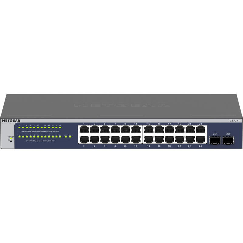 Load image into Gallery viewer, Netgear 24-port gigabit smart switch (gs724tv6)