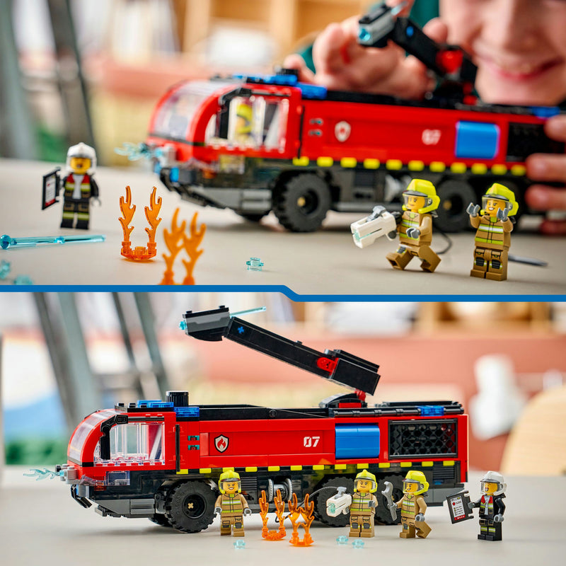Afbeelding laden in galerijviewer, Lego city - luchthaven brandweertruck constructiespeelgoed (60499)