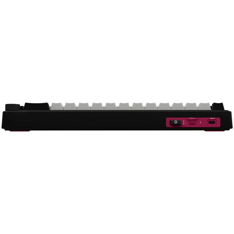 Afbeelding laden in galerijviewer, Lorgar kbp70mw rgb mechanisch gaming toetsenbord (zwart, us lay-out (qwerty), logar toxic purple, 65%, rgb, hot-swappable, pbt double-shot, bluetooth | 2.4ghz | usb)