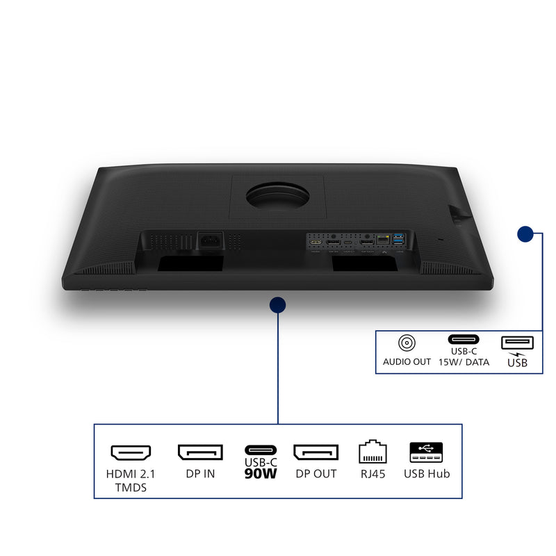 Chargez l'image dans la visionneuse de la galerie, Philips 24b2u3601 00 23.8 monitor (zwart, hdmi, displayport, usb-c, lan, audio, 120 hz)