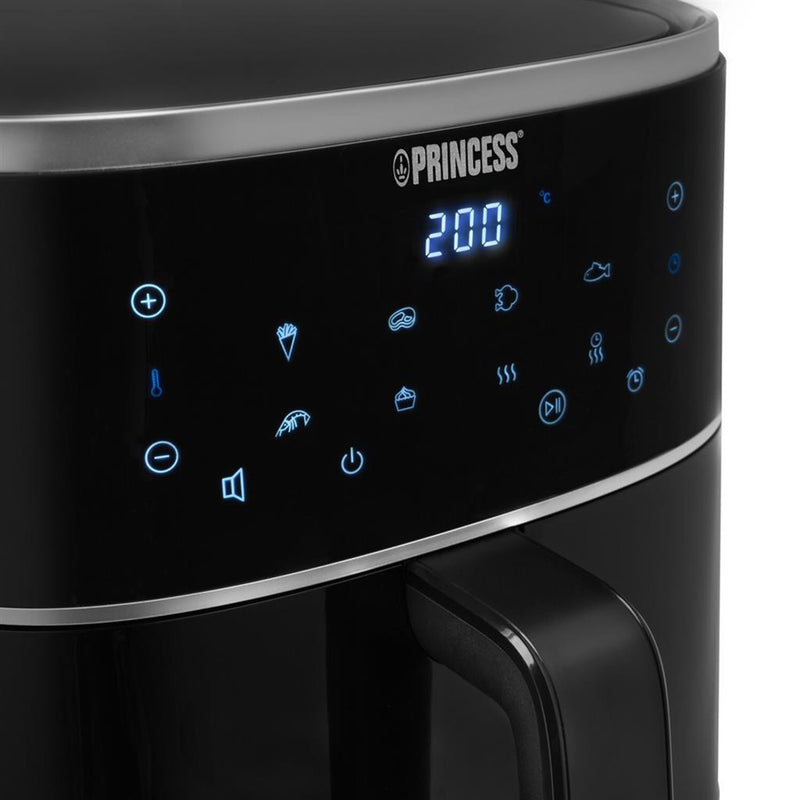 Load image into Gallery viewer, Princess 182238 digitale airfryer 4l heteluchtfriteuse (zwart, 4 liter | hetelucht | verstelbaar airfryer rek | bpa-vrij)
