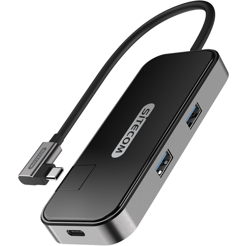 Load image into Gallery viewer, Sitecom usb-c to hdmi + gigabit lan adapter (zwart)