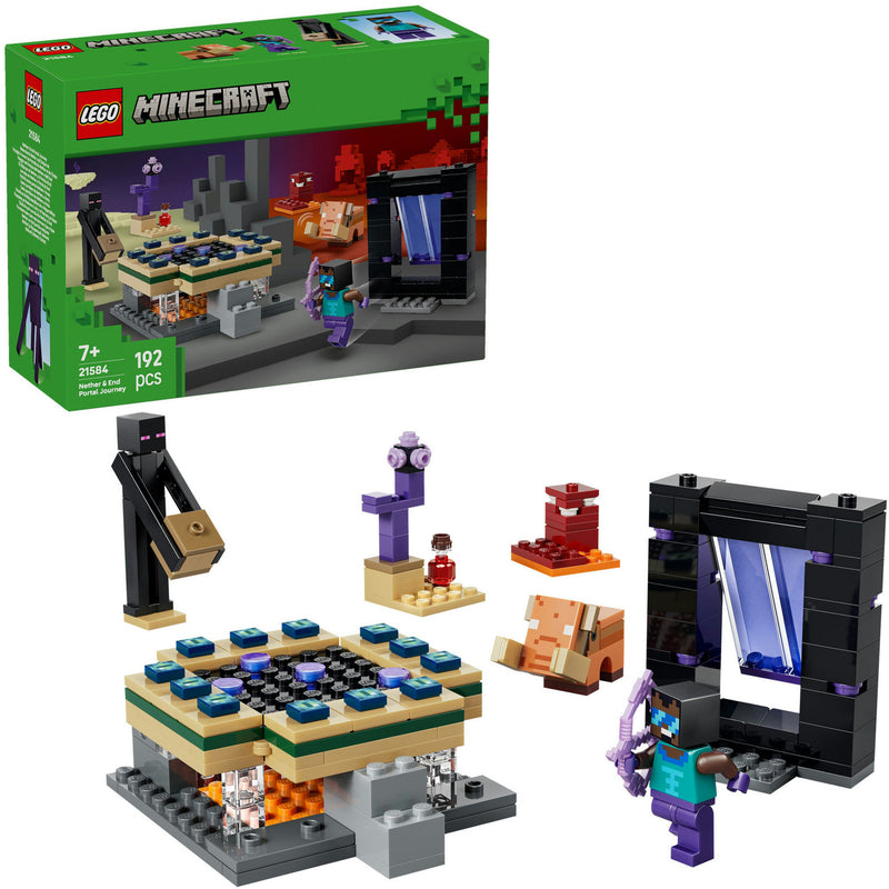 Load image into Gallery viewer, Lego minecraft 21584 reis naar de nether en het end-portaal