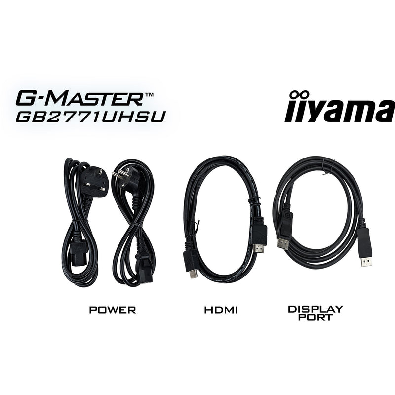 Load image into Gallery viewer, Iiyama g-master red eagle gb2771uhsu-b1 27 4k uhd gaming monitor (zwart (mat), 2x hdmi, displayport, 2x usb-a, 2x usb-c, 144 hz 288 hz)
