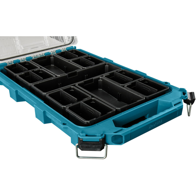 Load image into Gallery viewer, Makita maktrak organizer plat p-91051 gereedschapsbox (blauw zwart)