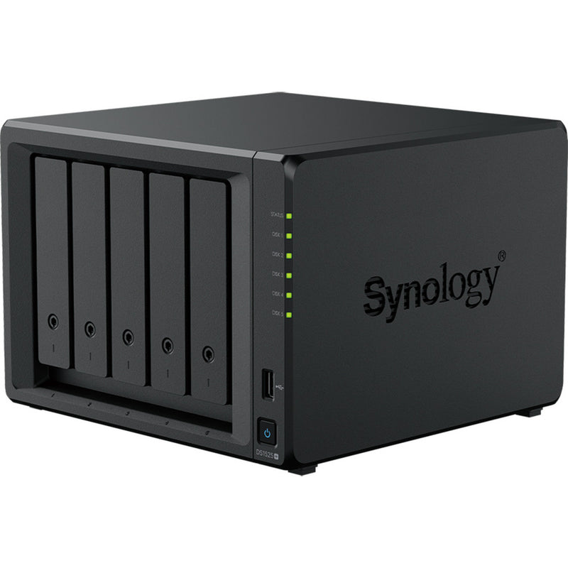 Chargez l'image dans la visionneuse de la galerie, Synology diskstation ds1525+ nas (zwart, 2x lan, usb)