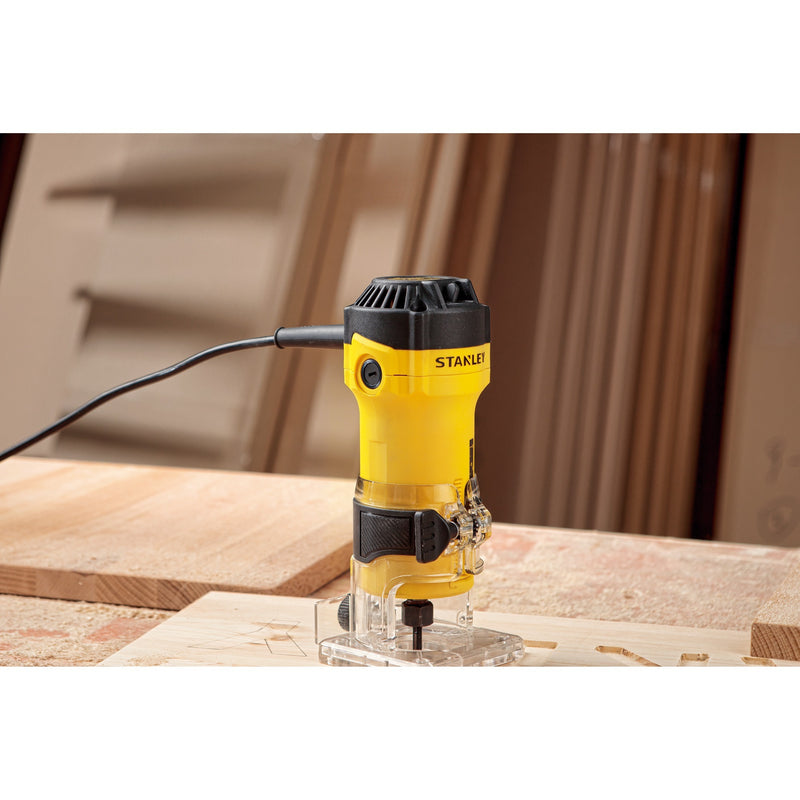 Load image into Gallery viewer, Stanley 550w kantenfrees bovenfrees (geel zwart)