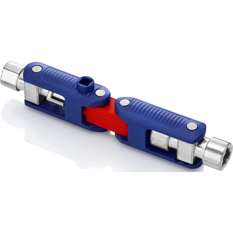 Load image into Gallery viewer, Knipex schakelkastsleutel doublejoint 00 11 06 v03 dopsleutel (blauw rood)