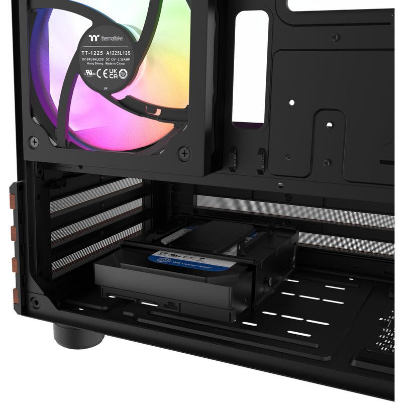 Load image into Gallery viewer, Thermaltake view 170 ws argb mini tower behuizing (zwart houtkleur | 2x usb-a | rgb | window)
