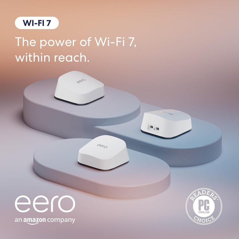 Laden Sie das Bild in Galerie -Viewer, Eero 7 mesh wifi system, 3 stuks mesh router (wit)