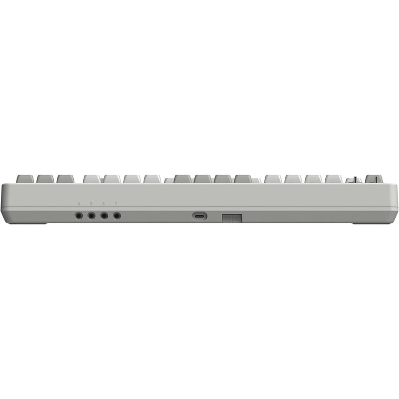 Load image into Gallery viewer, 8bitdo retro mechanical keyboard m edition, gaming toetsenbord (grijs donkerrood, us lay-out, kailh box white, tkl, bluetooth low energy, wireless 2.4g, usb)