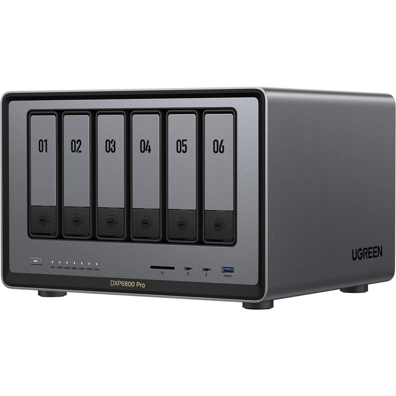 Afbeelding laden in galerijviewer, Ugreen nasync dxp6800 pro (grijs, 2x 10gbe, hdmi, thunderbolt 4 (40gb s))