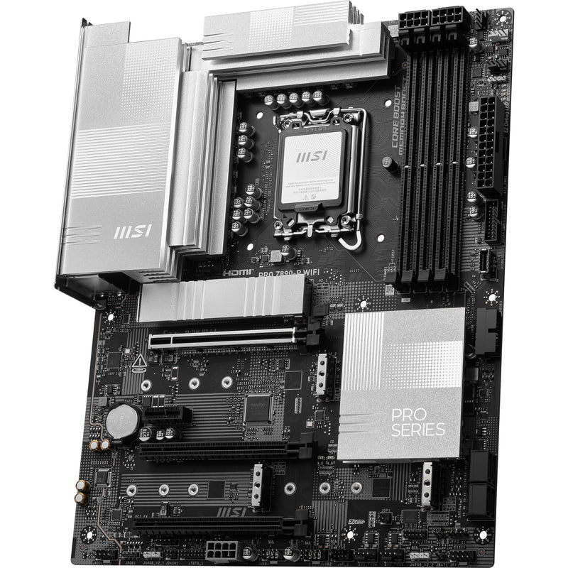 Load image into Gallery viewer, Msi pro z890-p wifi socket 1851 moederbord (zwart zilver, raid, 5gb-lan, wi-fi 7, bt, sound, atx)