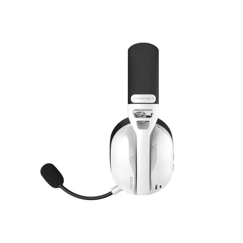 Afbeelding laden in galerijviewer, Hator hyperpunk 3 wireless over-ear gaming headset (wit, 2.4ghz bluetooth 5.4 usb-c)
