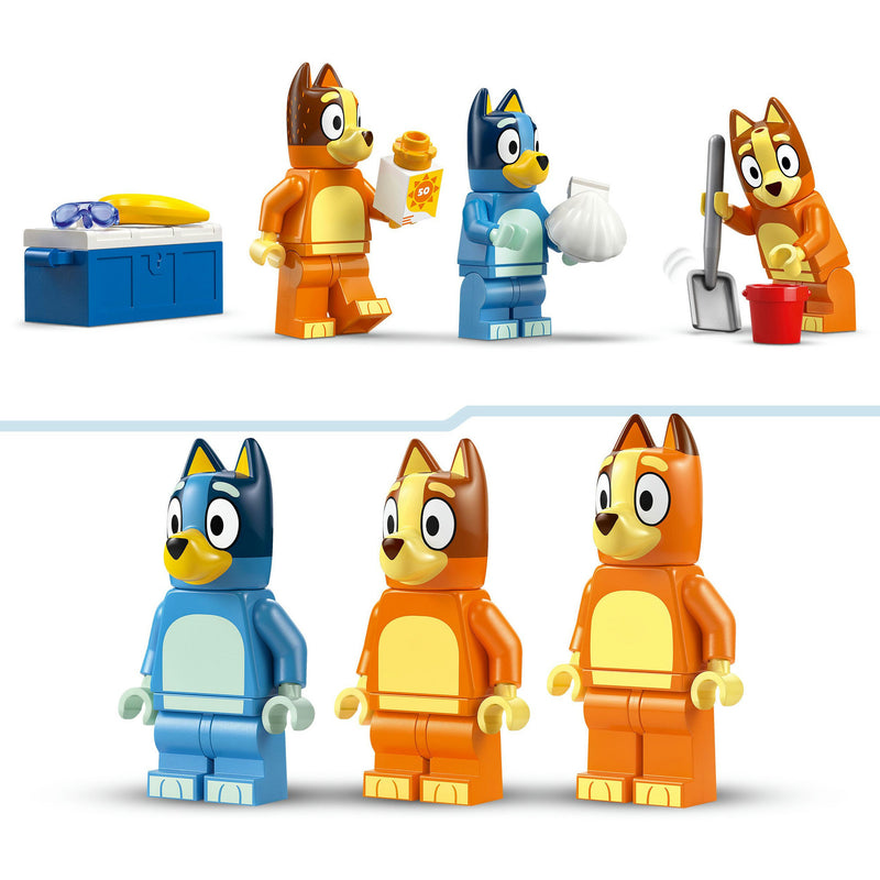 Afbeelding laden in galerijviewer, Lego bluey - bluey's autorit naar het strand constructiespeelgoed (11202)