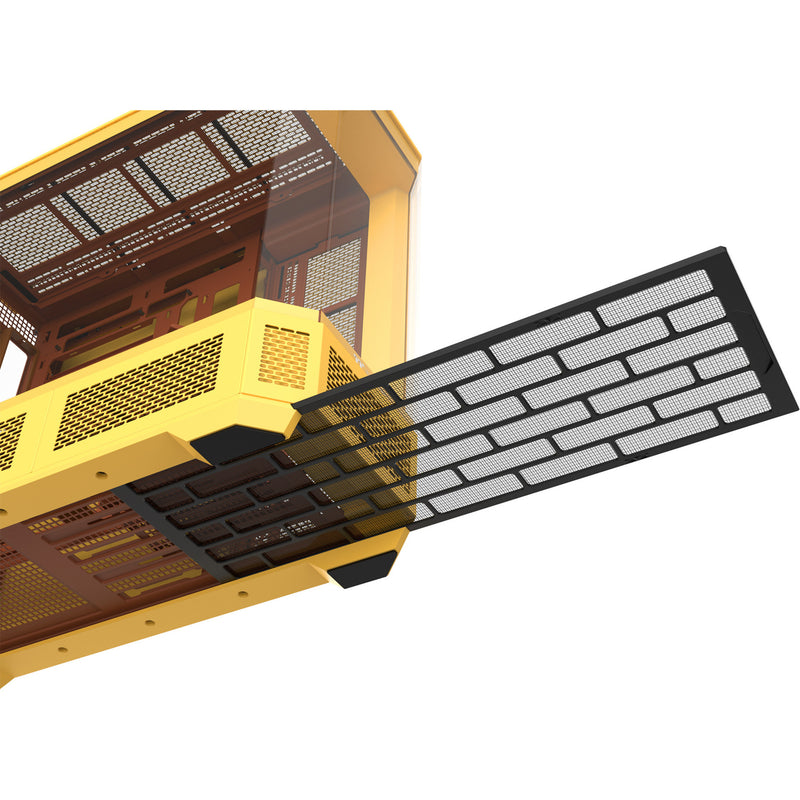 Load image into Gallery viewer, Thermaltake view 600 tg butter caramel big tower behuizing (geel | 2x usb-a | 1x usb-c | tempered glass)
