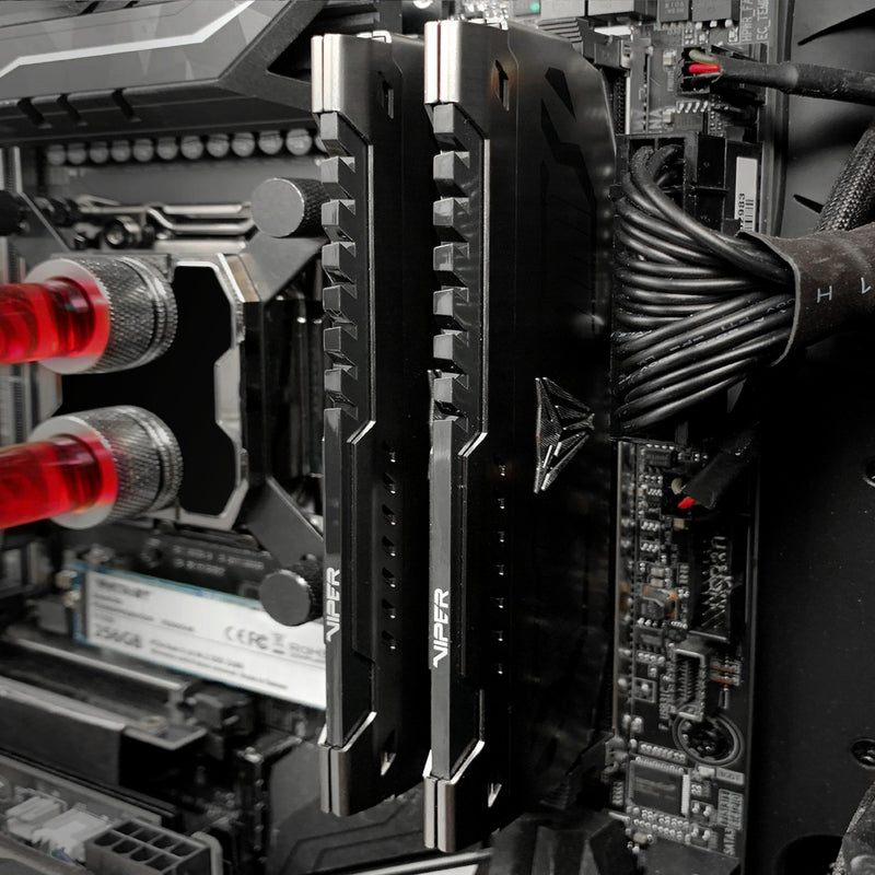 Cargue la imagen en el visor de la galería, Patriot 16 gb ddr4-3200 kit werkgeheugen (grijs, pvs416g320c6k, viper steel, xmp)