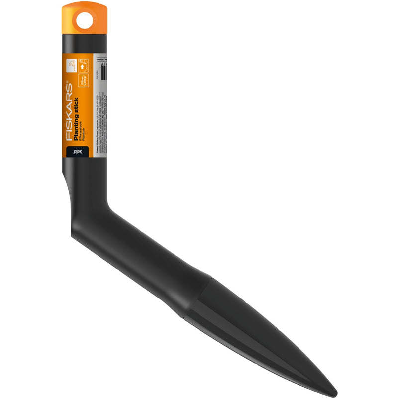Load image into Gallery viewer, Fiskars solid plantstok bollenplanter (zwart oranje)