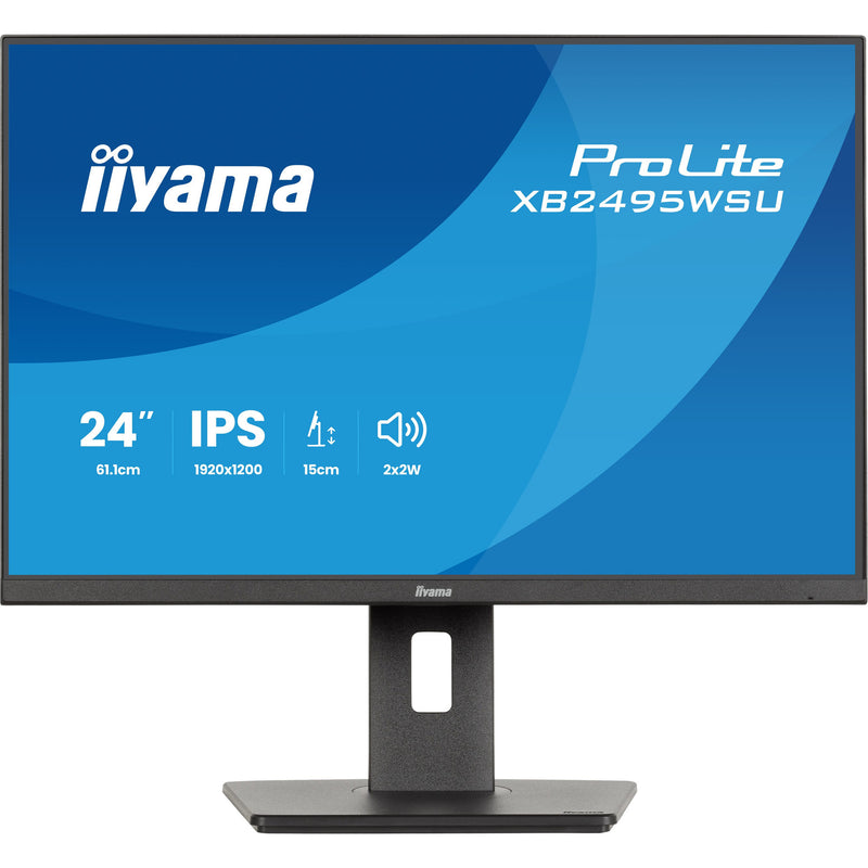 Load image into Gallery viewer, Iiyama prolite xb2495wsu-b1 24.1 monitor (zwart, 100 hz, hdmi, displayport, usb, audio)