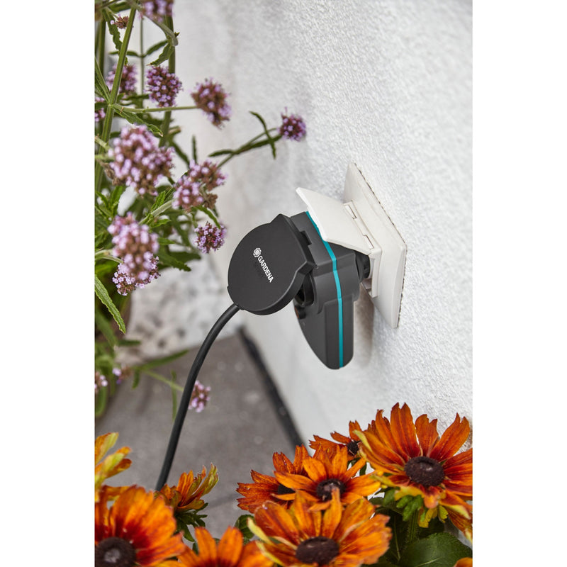 Load image into Gallery viewer, Gardena smart power adapter set wandcontactdoos (zwart, 19096-20, 3 stuks)