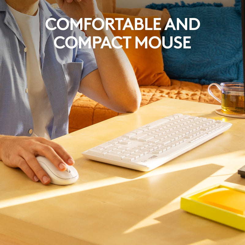 Load image into Gallery viewer, Logitech mk295 silent wireless keyboard and mouse combo, desktopset (grijs, us-international)