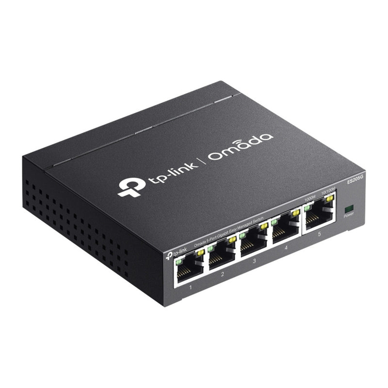 Chargez l'image dans la visionneuse de la galerie, Tp-link omada es205g 5-poort gigabit easy managed switch (zwart)