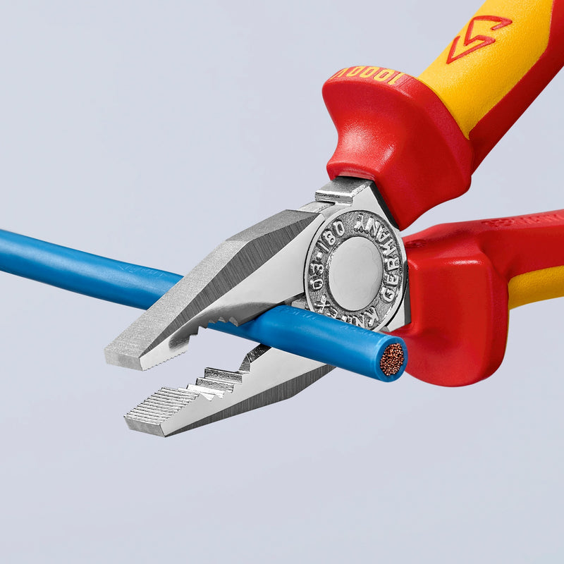 Load image into Gallery viewer, Knipex combitang 03 06 180 combinatietang (rood geel, vde-getest)
