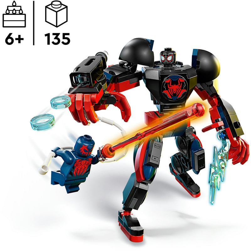 Load image into Gallery viewer, Lego marvel 76337 miles morales mecha vs. spider-man