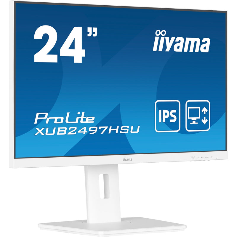 Load image into Gallery viewer, Iiyama prolite xub2497hsu-w2 23.8 monitor (wit, hdmi, displayport, 2x usb-a, usb-b)