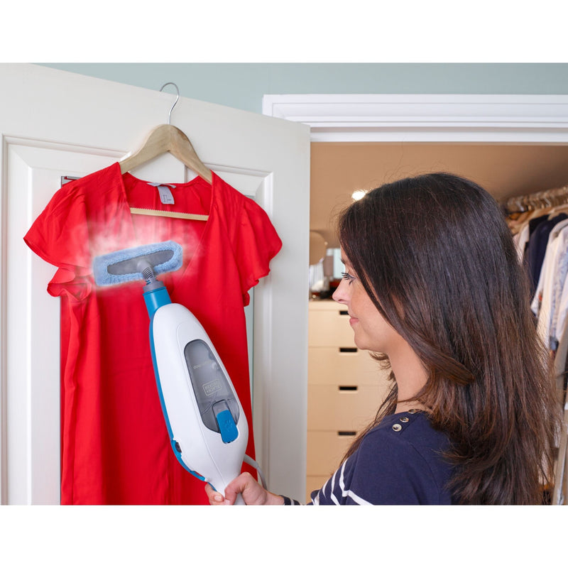 Afbeelding laden in galerijviewer, Black+decker fsmh13e10-qs 1300w 10-in-1 steam-mop met accessoires stoomreiniger (wit)