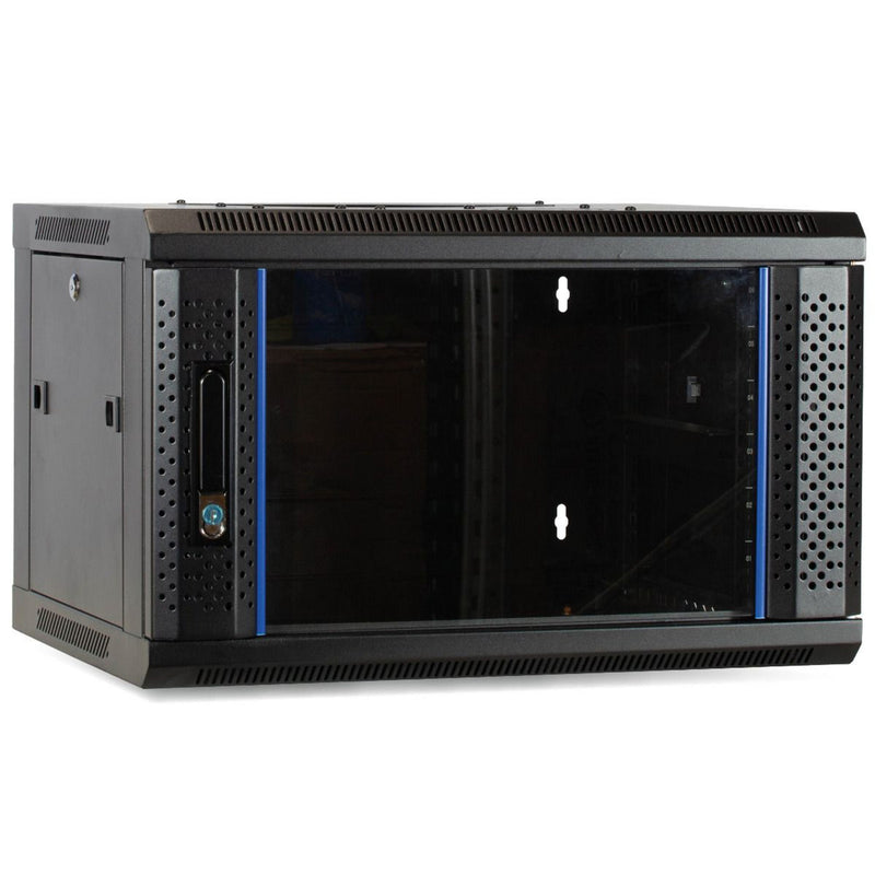 Laden Sie das Bild in Galerie -Viewer, Dsi 4u wandkast met glazen deur server rack (zwart)