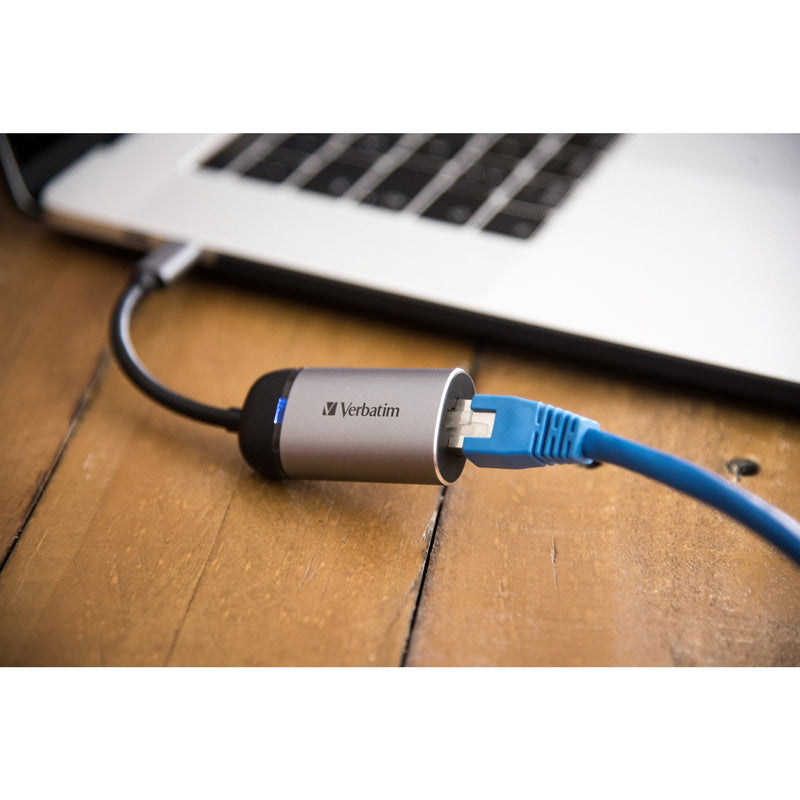 Load image into Gallery viewer, Verbatim USB 3.2 Gen 1 adapter, USB-C > RJ-45