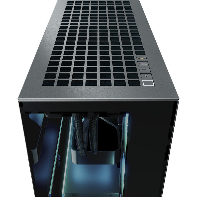 Load image into Gallery viewer, Arctic xtender midi tower behuizing (zwart (mat) | 2x usb-a | 1x usb-c | rgb | tempered glass)
