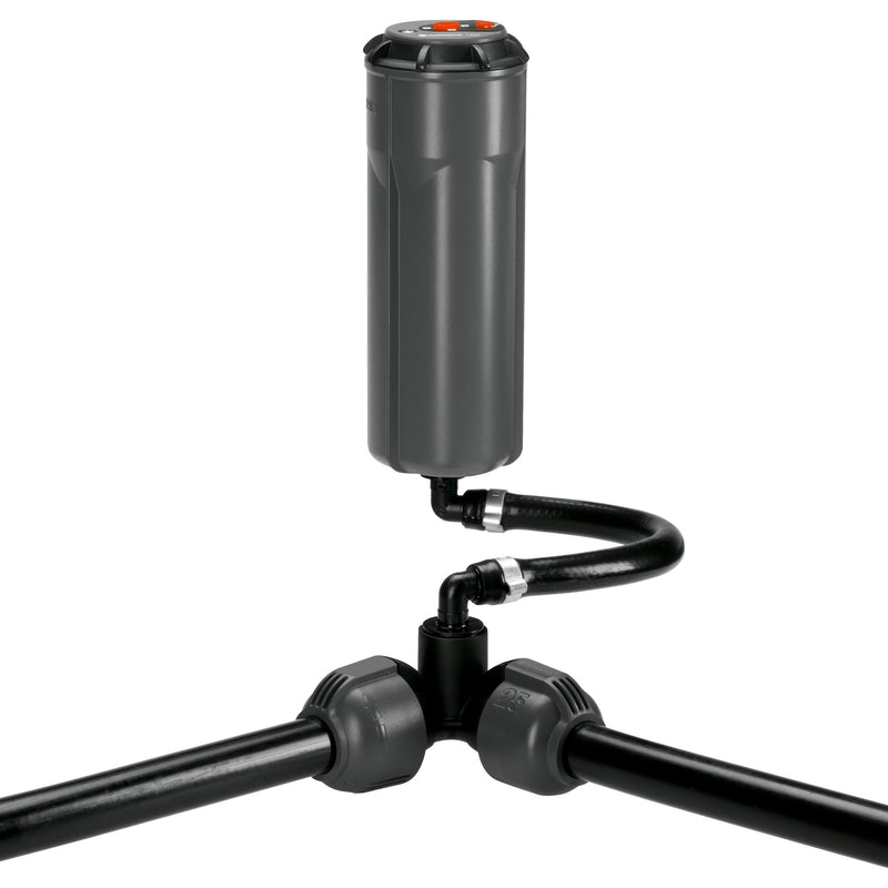 Load image into Gallery viewer, Gardena hoekstuk 25 mm x 3 4 binnendraad verbinding (zwart grijs)