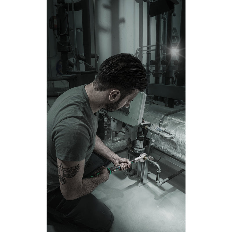 Load image into Gallery viewer, Wera click-torque x 7 draaimomentsleutel voor insteekgereedschappen (zwart groen, 10-100 nm)