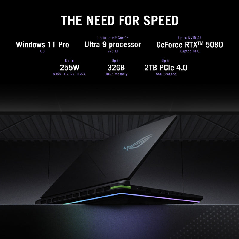 Afbeelding laden in galerijviewer, Asus rog strix g18 g815lp-s9164w 18 gaming laptop (donkergrijs | ultra 9 275hx | rtx 5070 | 32 gb | 1 tb ssd)