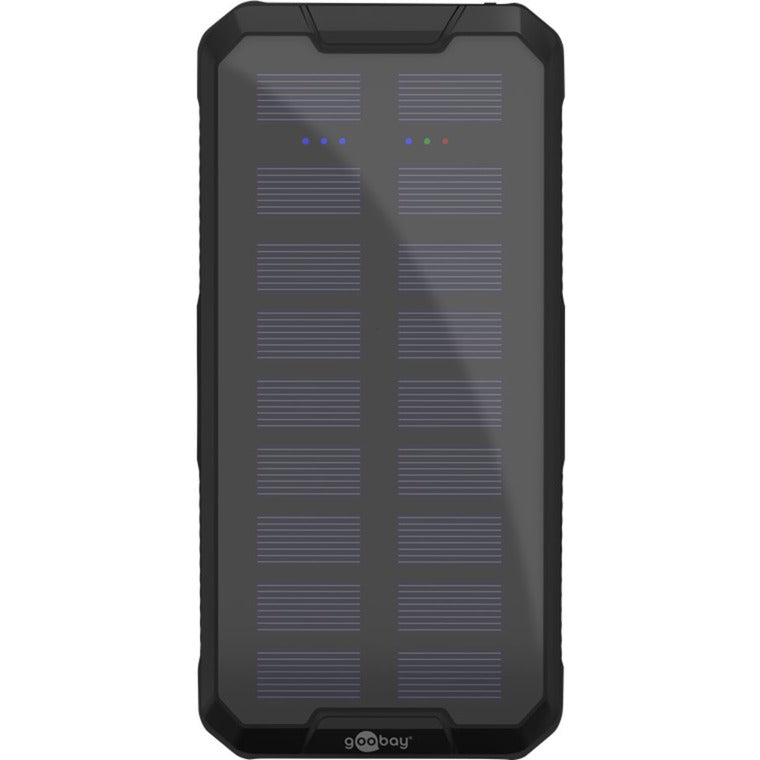 Load image into Gallery viewer, Goobay outdoor solar power bank 20,000 mah with power delivery powerbank (zwart)
