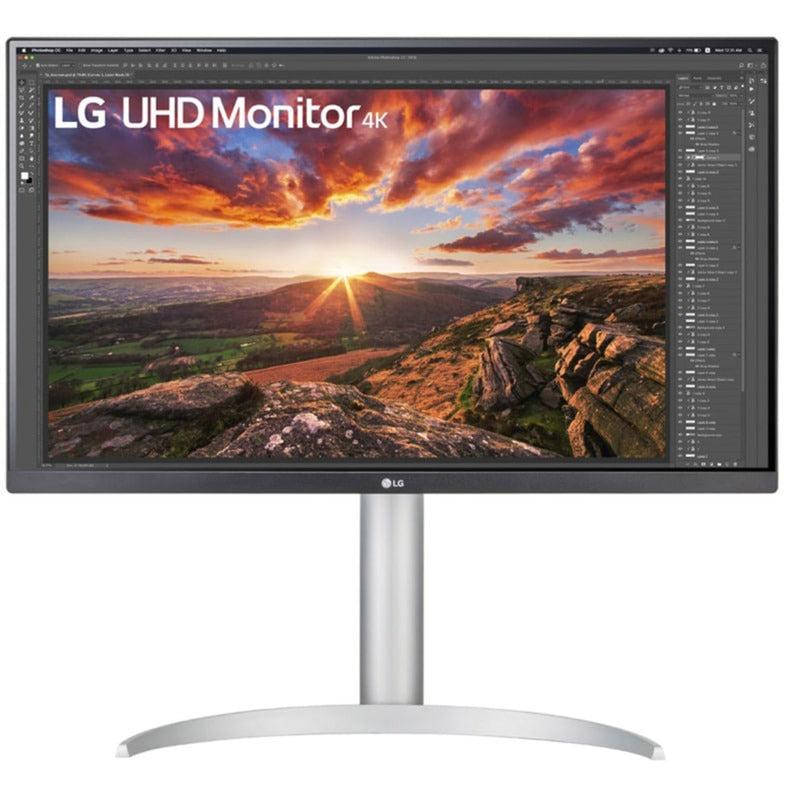 Chargez l'image dans la visionneuse de la galerie, Lg ultrafine 27up850k-w 27 4k uhd monitor (zilver zwart, 2x hdmi, displayport, 2x usb-a, usb-c)