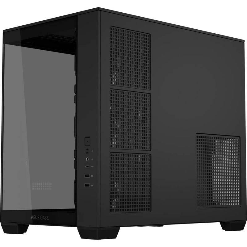 Load image into Gallery viewer, Asus a32 plus midi tower behuizing (zwart | 2x usb-a | 1x usb-c | rgb | tempered glass)